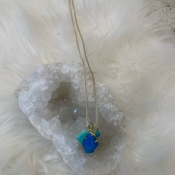 Kendra Scott Turquoise Charm Necklace - Picture 2 of 3